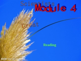 外研版必修4模块4GreatScientistsreading课件