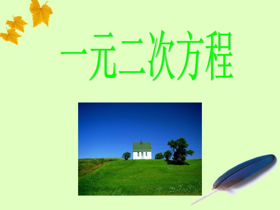 一元一次方程 (2)_第1页