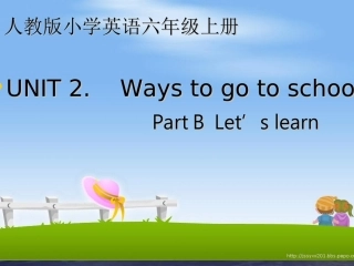 六年级上册第二单元PartBLet'learn课件