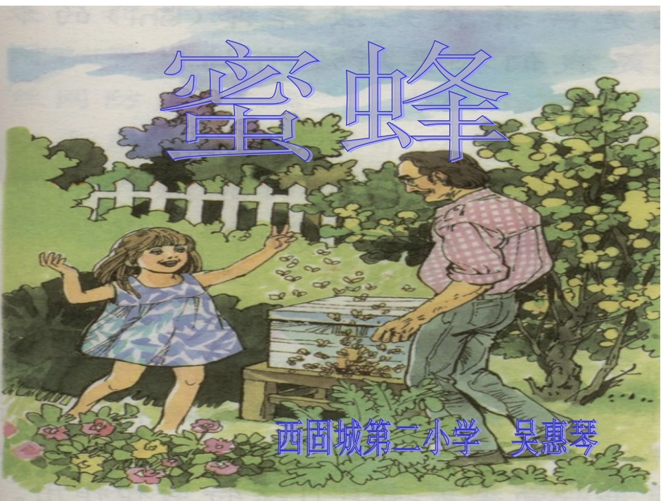 三年级语文上册第四组14蜜蜂课件_第1页