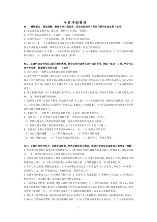 2015中考重点解读