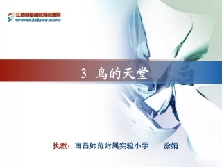 鸟的天堂（一）教学课件