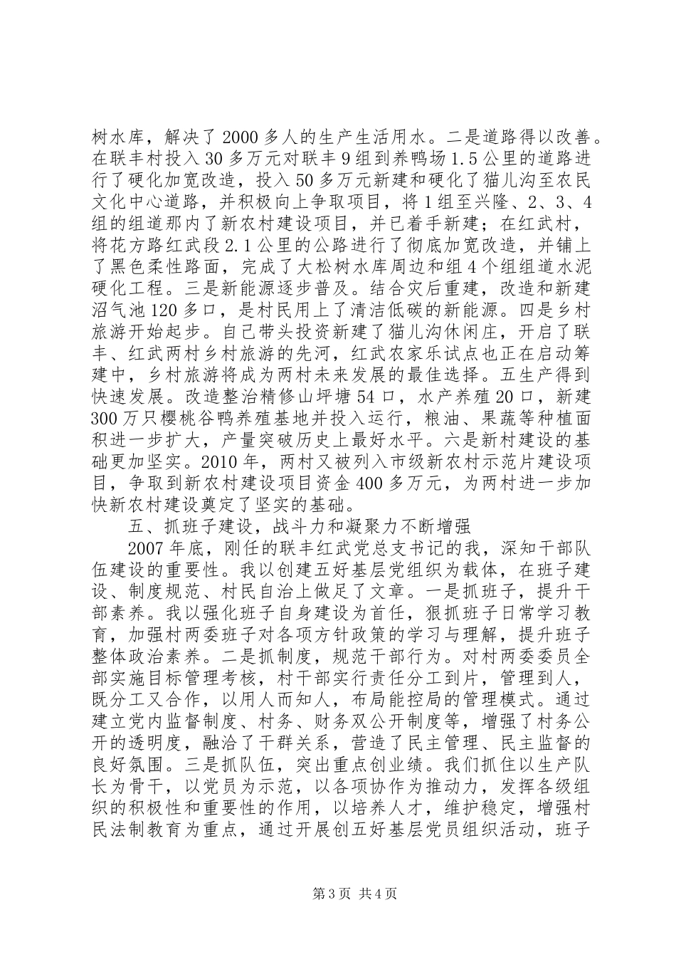 村党支部书记述职报告 (43)_第3页