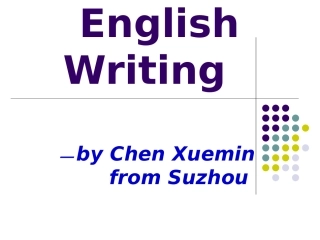 Englishwriting_铜仁