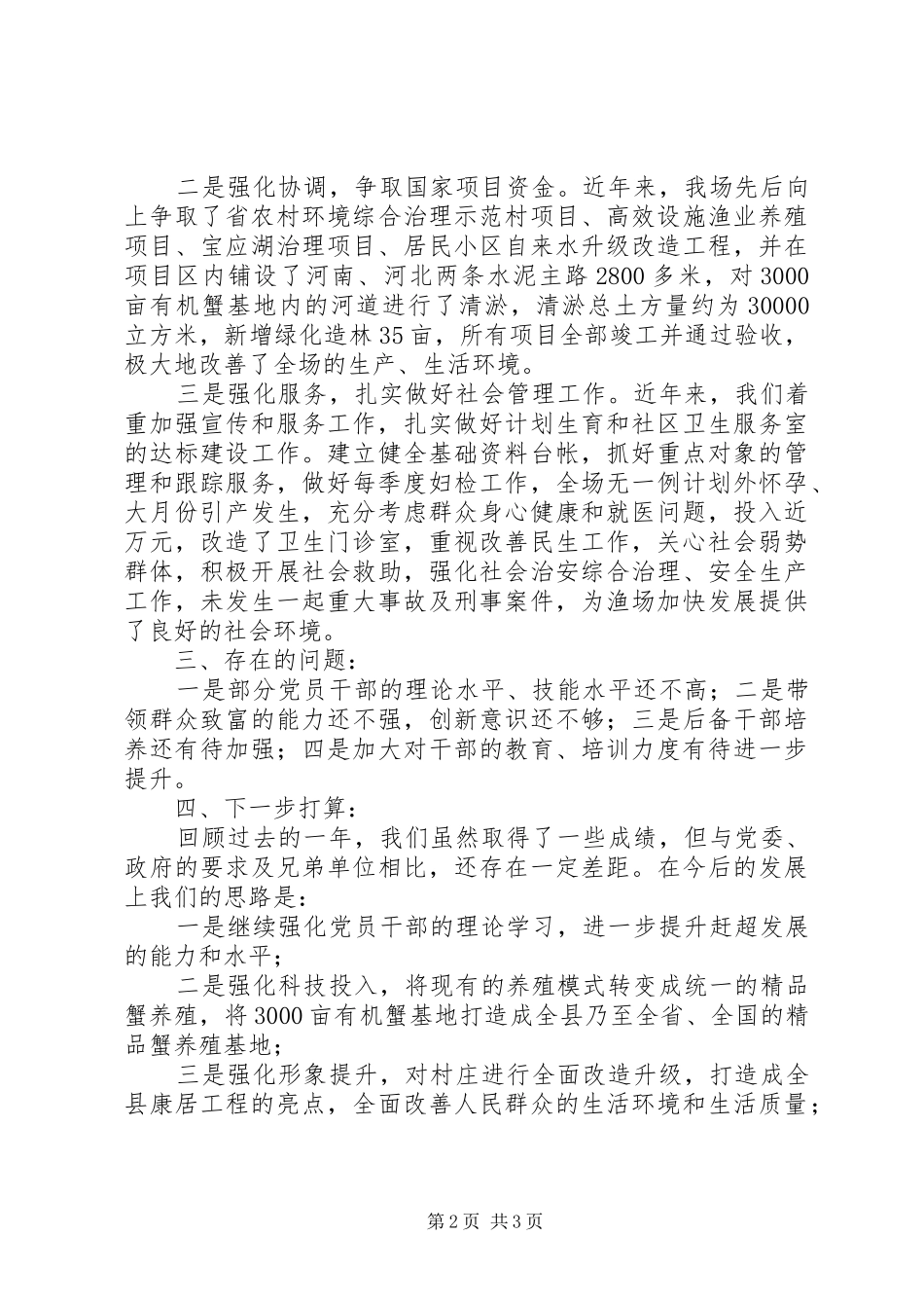 村党支部书记党建工作个人述职报告（四）_第2页