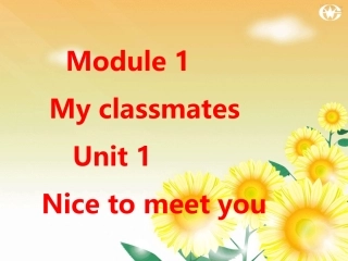 外研新标准初一英语（上）Module1Unit1课件 (2)