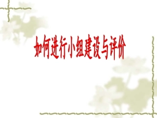 如何进行小组建设与评价