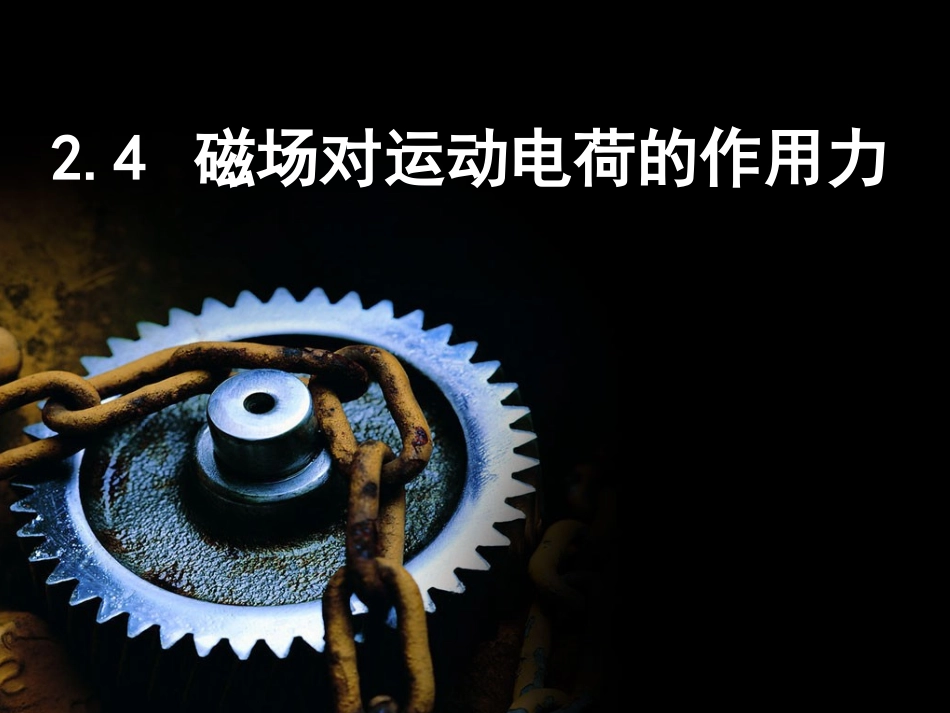 磁场对运动电荷的作用_第1页