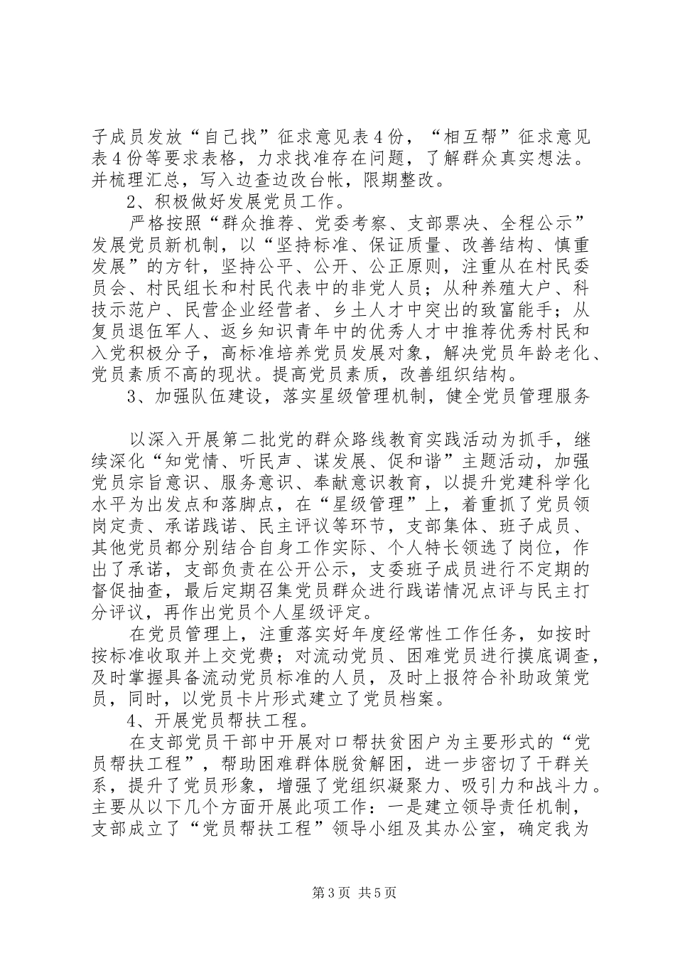 村党支部书记党建工作专项个人述职报告_第3页