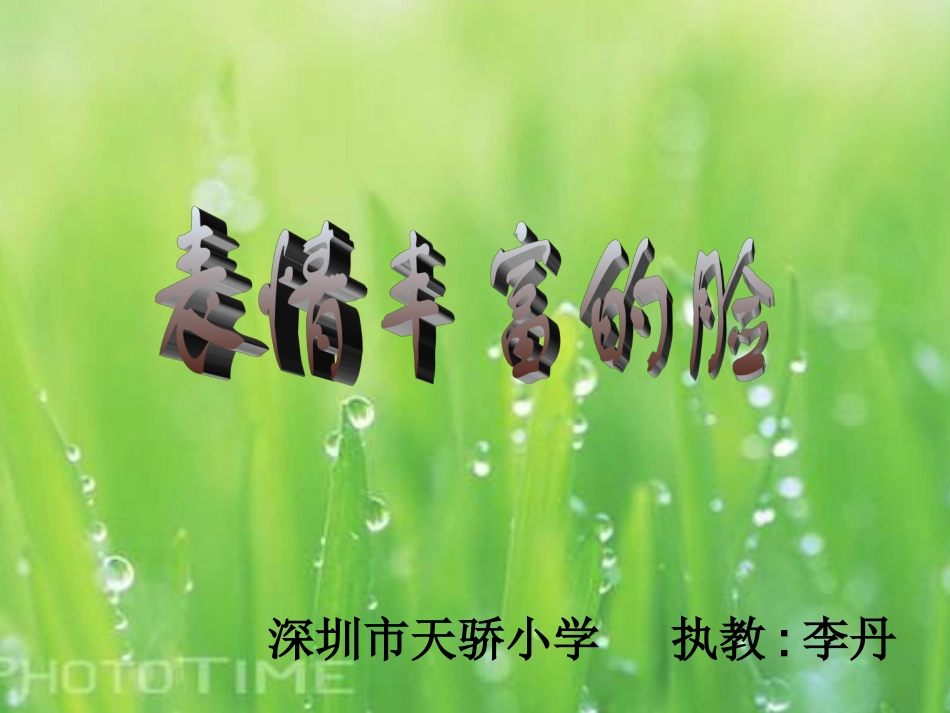 表情丰富的脸课件_第1页