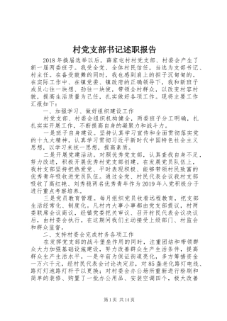 村党支部书记述职报告 (24)
