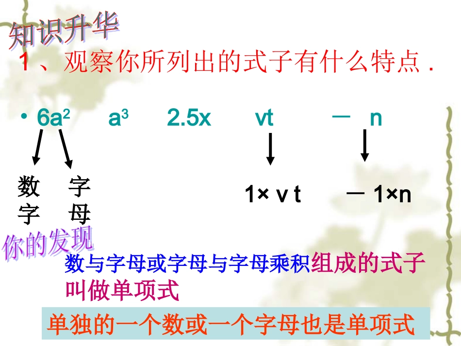 人教版数学七上21《整式》课件_第3页