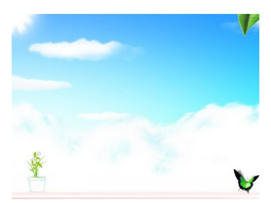 清新幻灯片模板_第2页