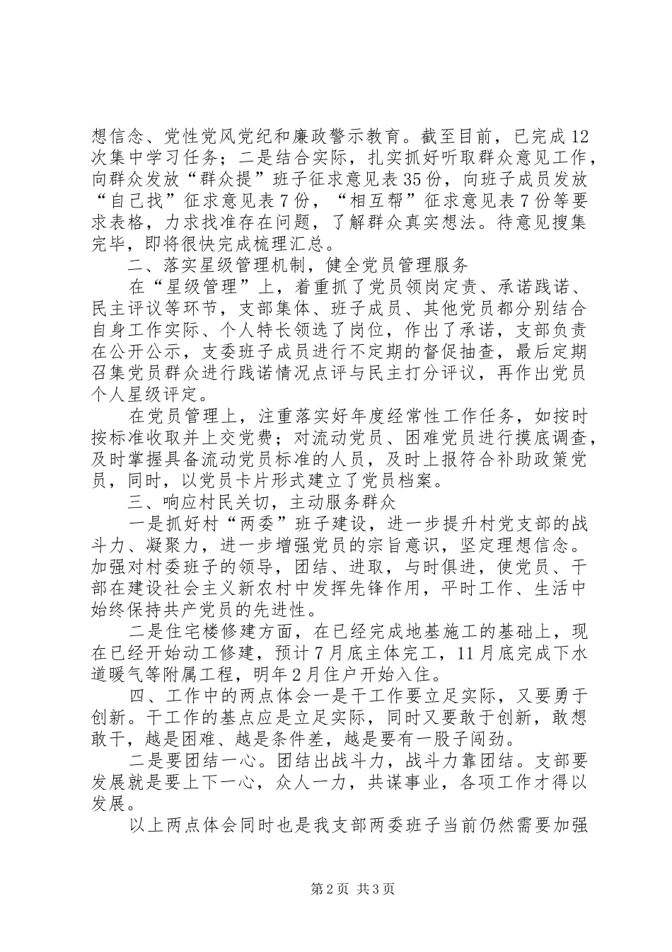 村党支部书记年度党建工作述职报告_第2页