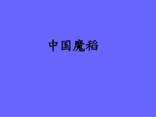 《中国魔稻》教学课件