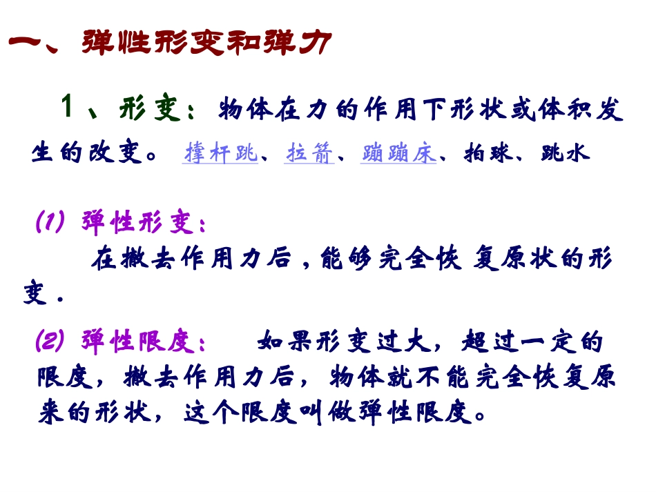 2015年春人教版八年级物理下册：72《弹力》（共16张PPT）_第2页
