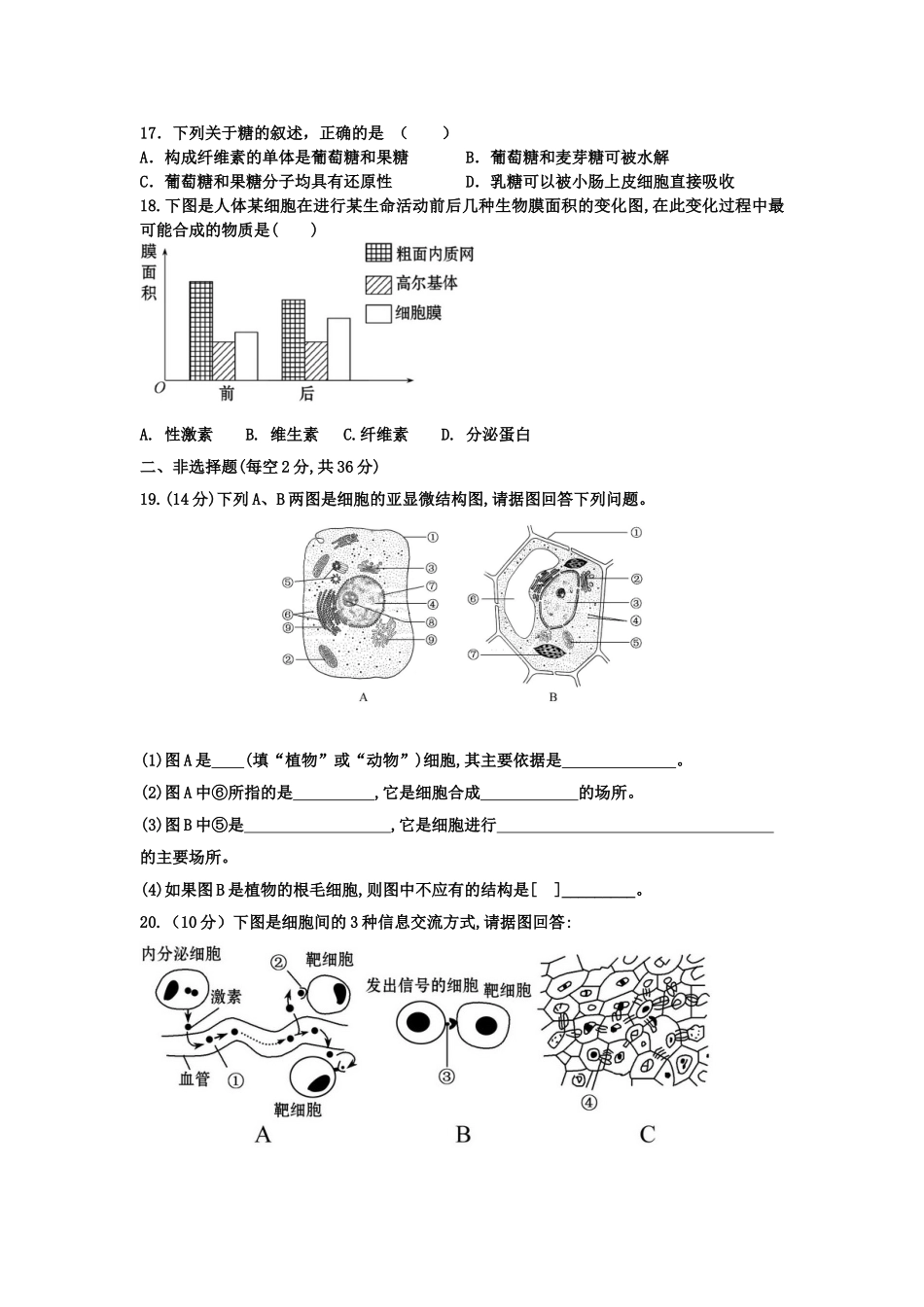 必修一第三章检测题_第3页