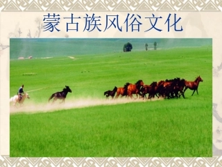 蒙古族风俗文化~BCB0E