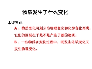 教科版六年级下册科学第二单元《第2课物质发生了什么变化PPT课件》