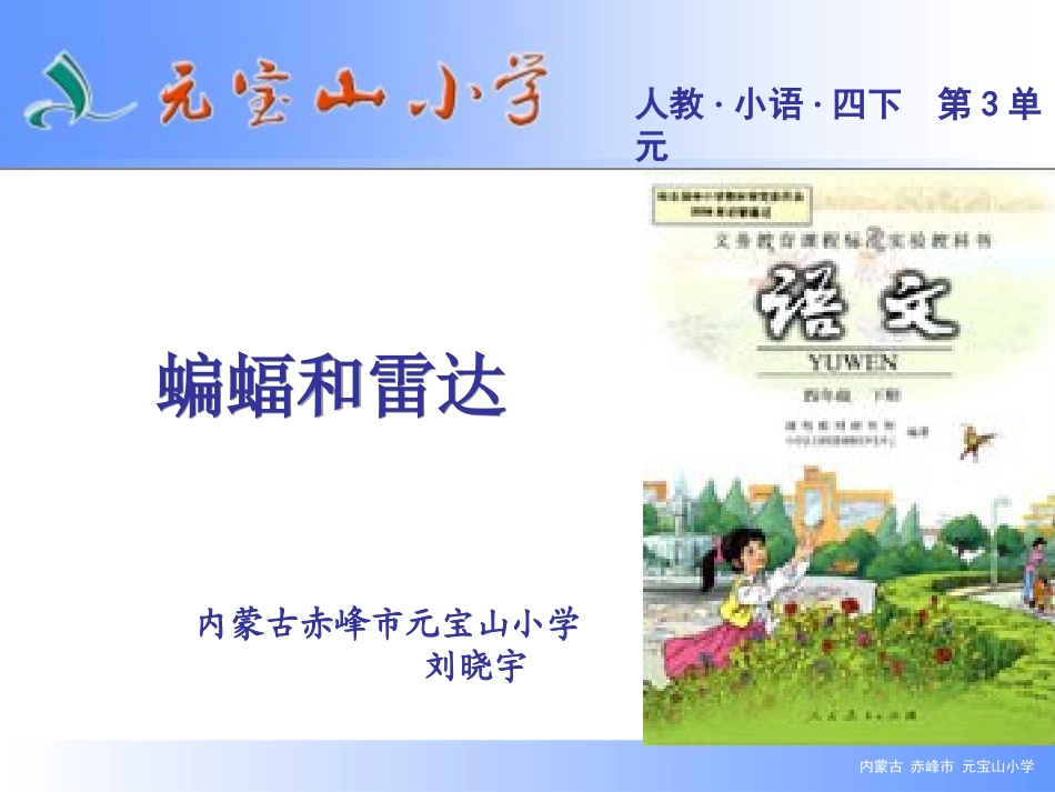 蝙蝠和雷达备课_第1页