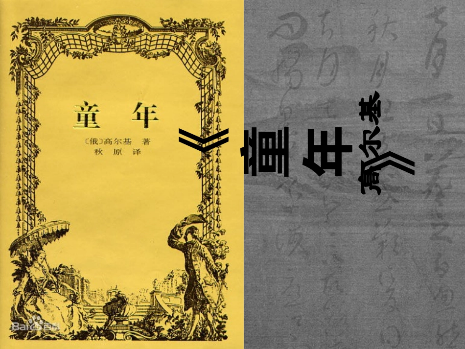 名著阅读《童年》-_第1页