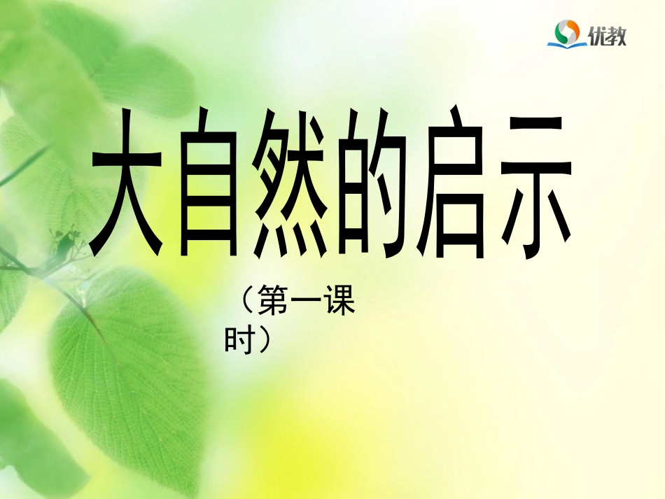 《大自然的启示》教(1)_第1页