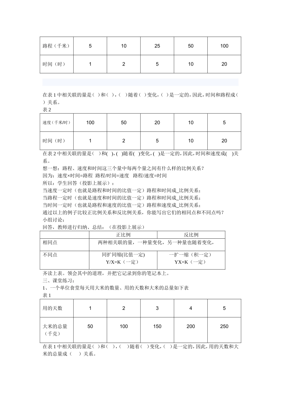正比例与反比例的区别_第2页