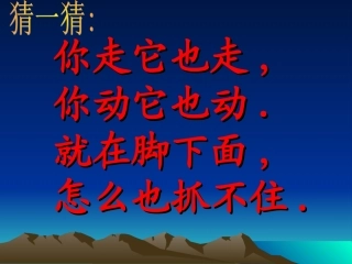 湘美版小学美术二年级上册《影子大王》课件PPT版_-_副本