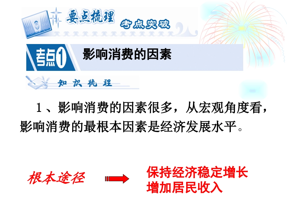 2014届高三政治第一轮复习课件：第三课_多彩的消费_第3页