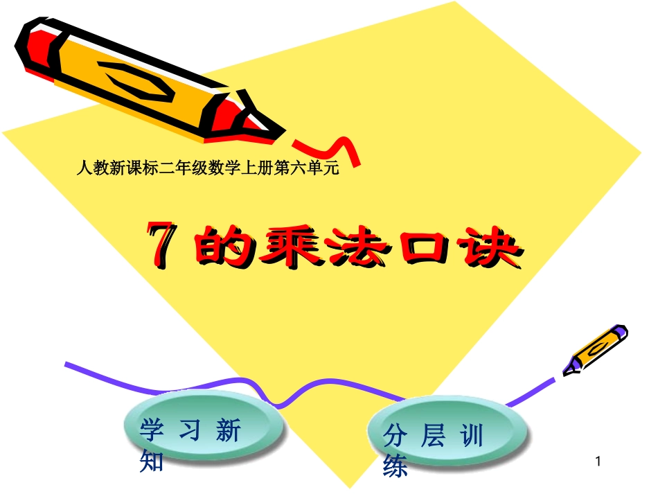 第6单元第1节7的乘法口诀_第1页