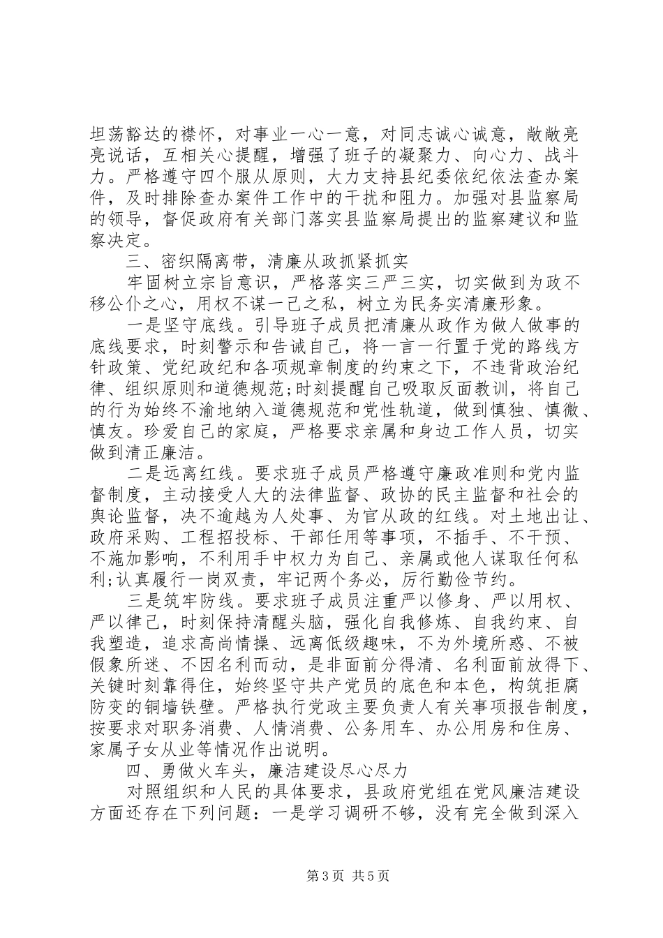 县政府党组书记述责述廉报告_第3页