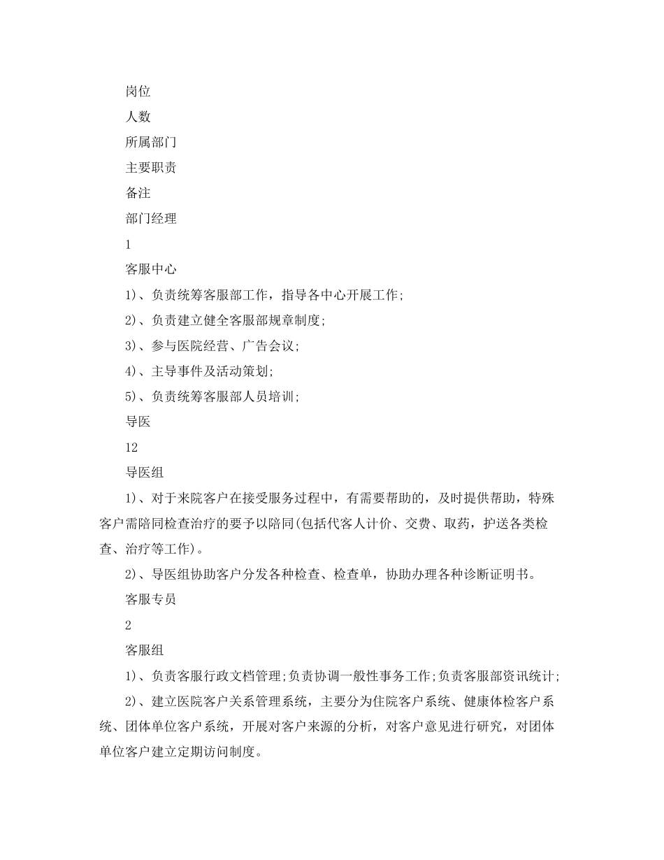 医疗客服部工作计划ppt_第3页