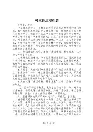 村主任述职报告 (25)