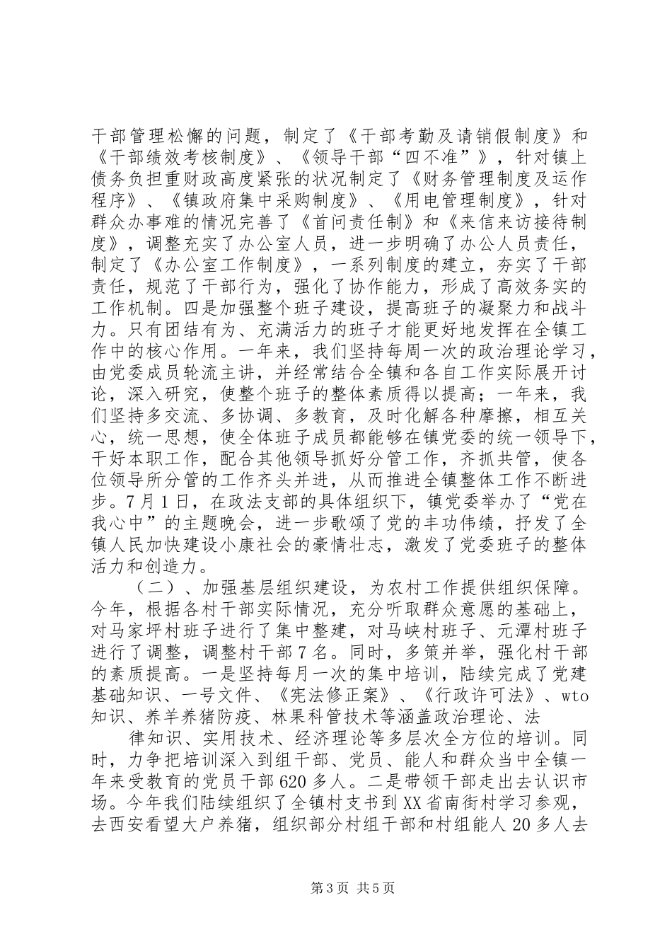 乡镇党委书记述职报告 (26)_第3页