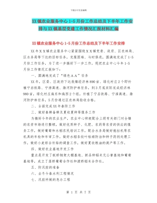XX镇农业服务中心1