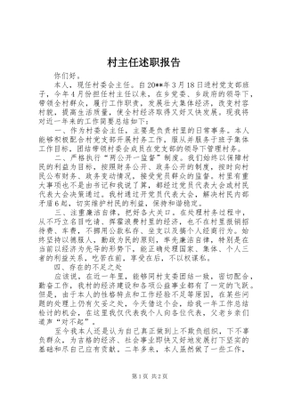 村主任述职报告 (23)