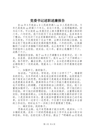党委书记述职述廉报告 (23)