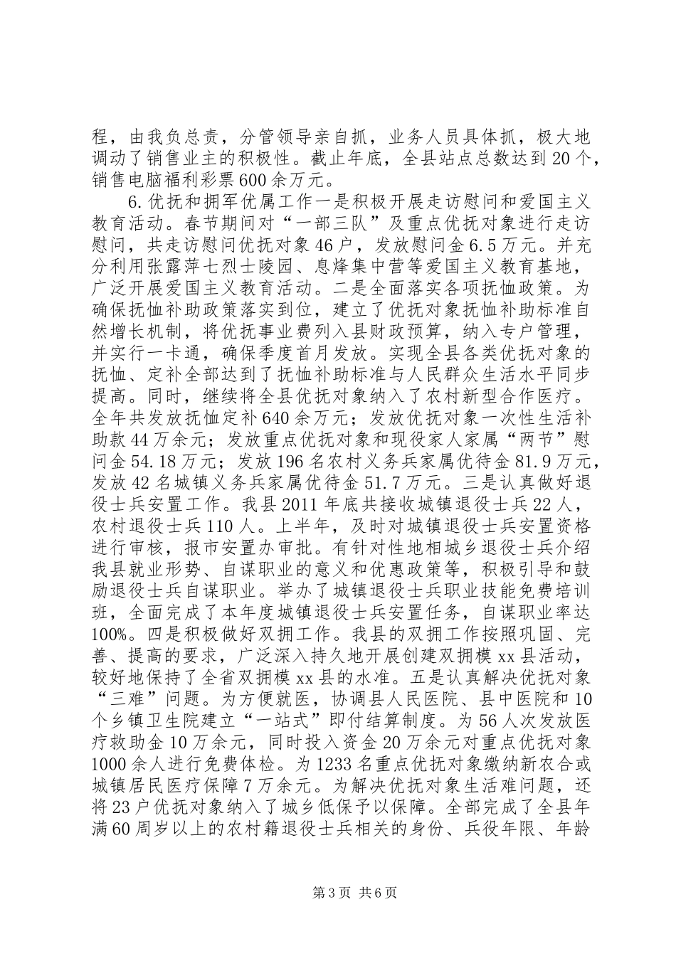 县民政局党组书记述职报告_第3页