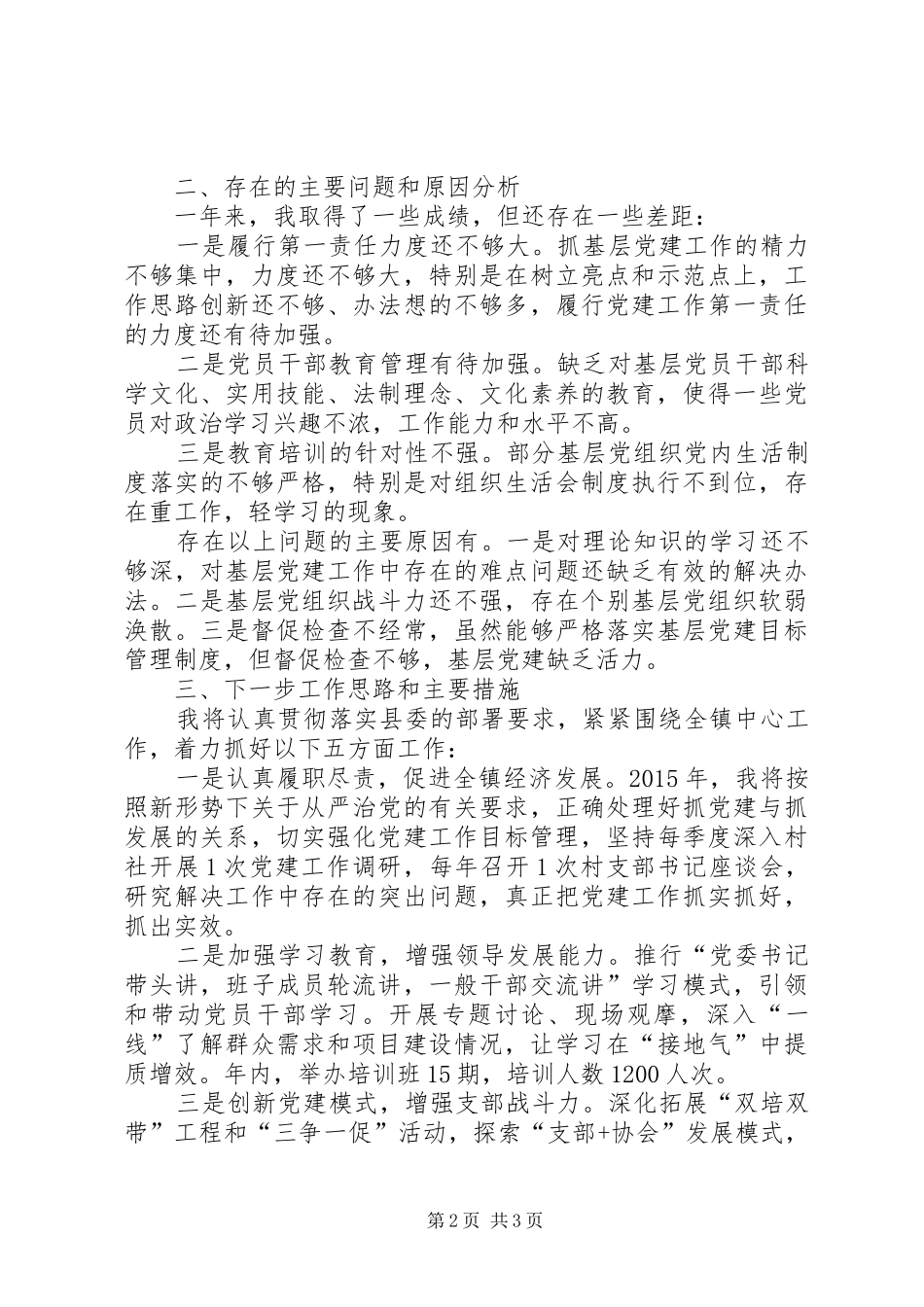 党委书记述职报告 (38)_第2页