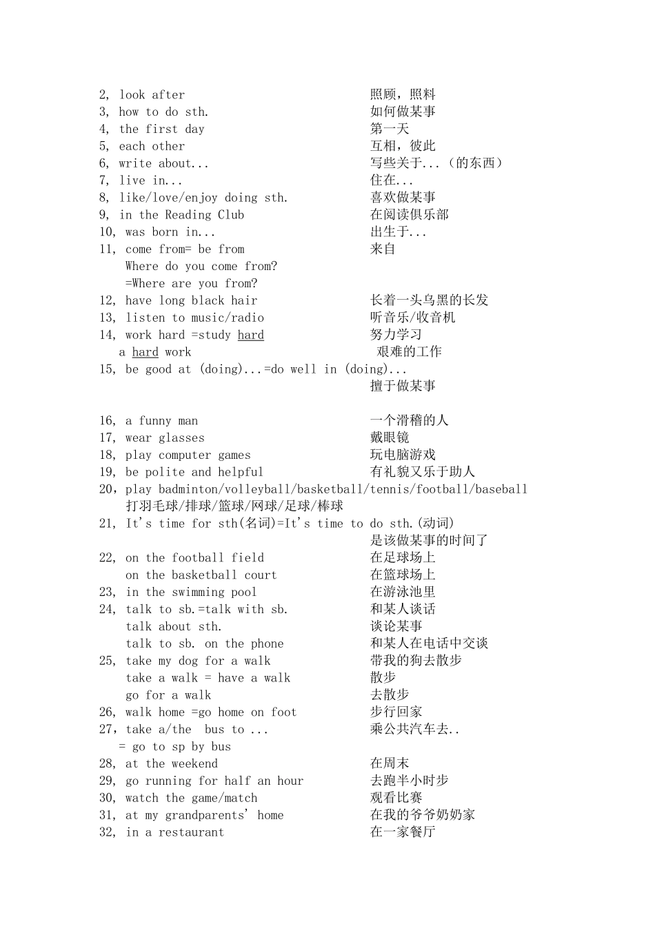 一般现在时练习题&短语_第3页