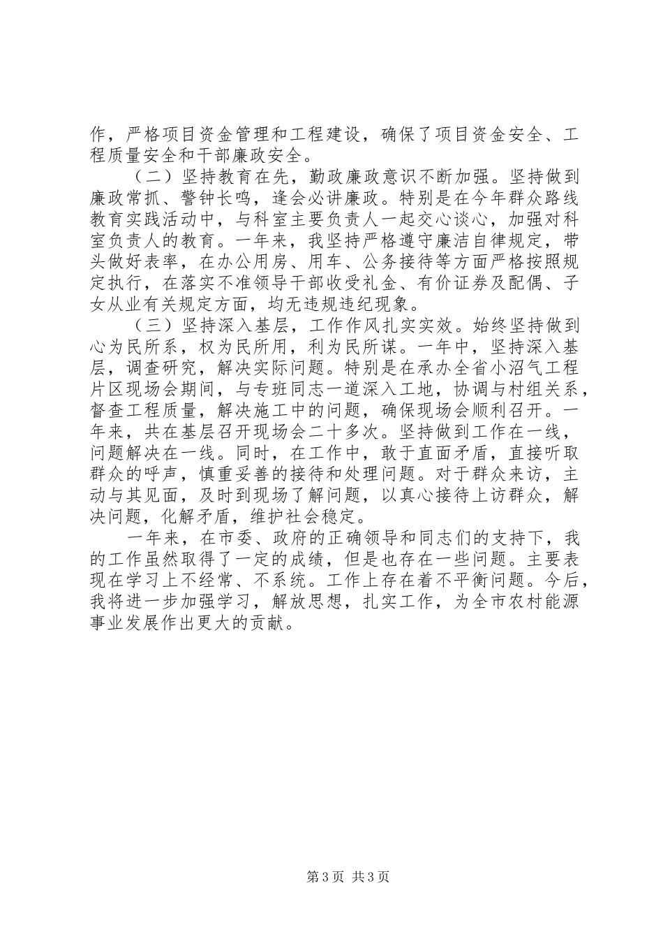 能源办述职述廉报告_第3页