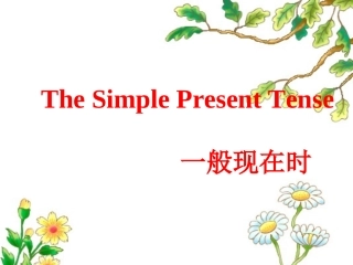 一般现在时教学课件（黄）