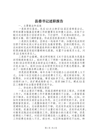 县委书记述职报告 (26)