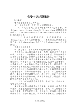 党委书记述职报告 (31)