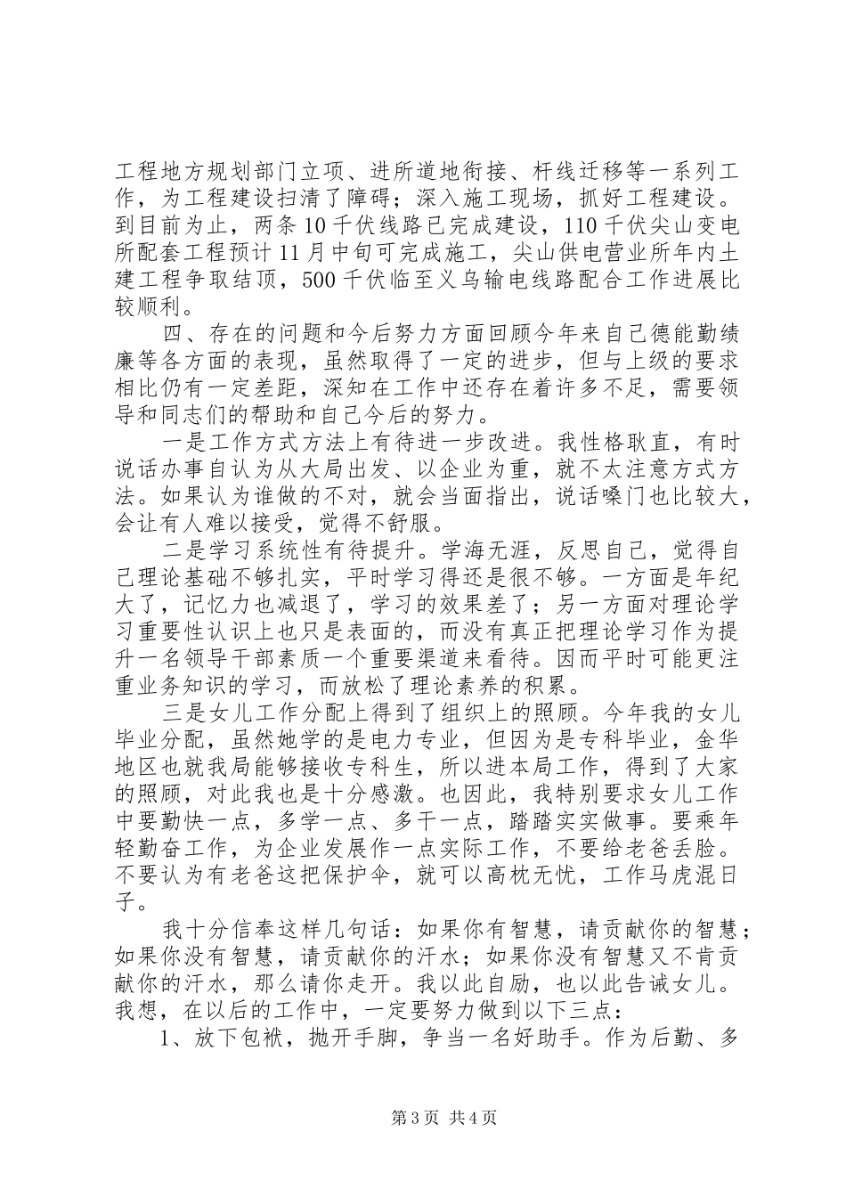 [供电局副局长述职报告]供电局局长工作总结_第3页