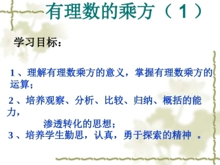 人教版有理数的乘方课件1[1]51__乘方(2)