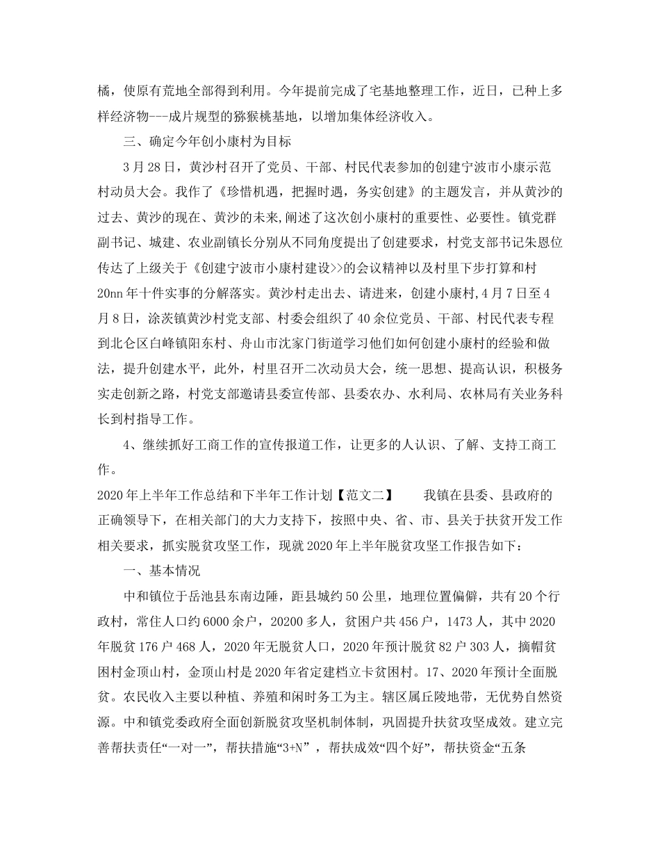 驻村上半年工作总结和下半年计划_第2页
