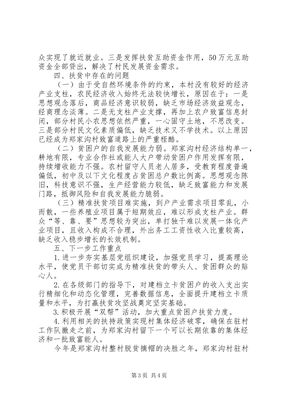 文化新闻出版厅驻村工作队述职报告_第3页