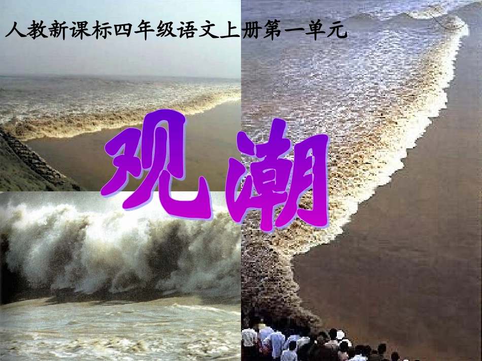 (人教新课标版)四年级语文上册课件_观潮_3_第1页