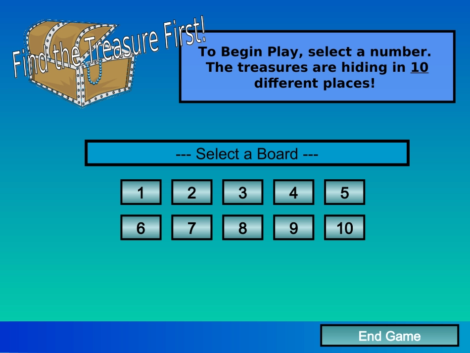 英语教学中的小游戏FindTheTreasure_第3页